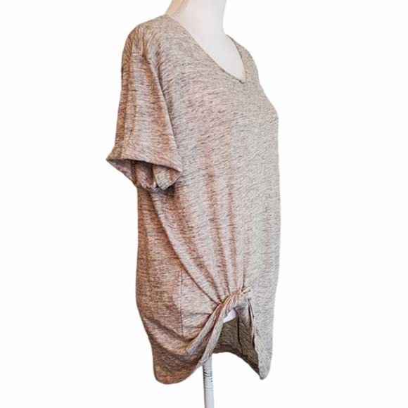 Blue Life Side-Knot Tee heathered Medium, NWOT - Picture 3 of 5